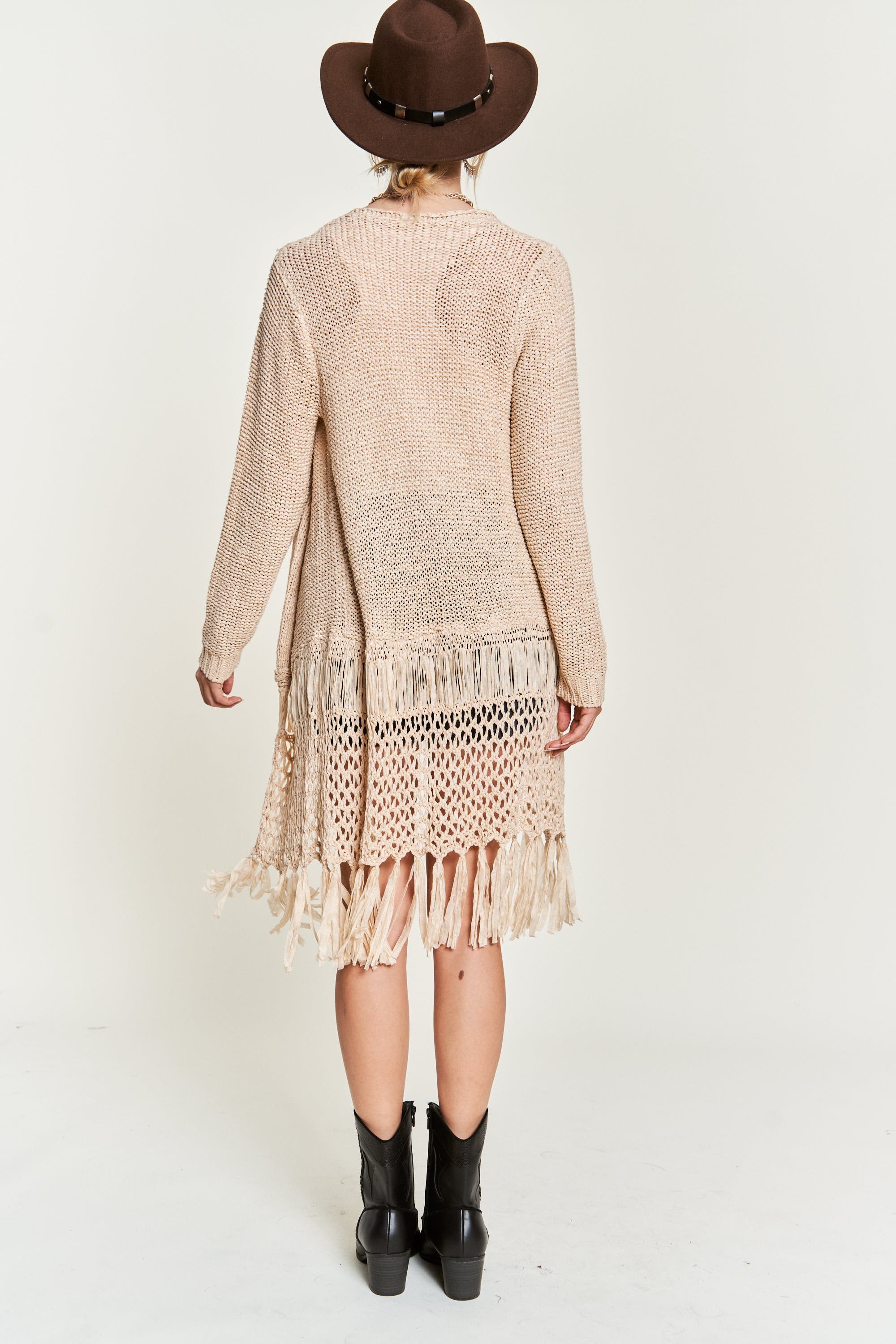 Fringe Knit Cardigan – GLOW UP SHOPS